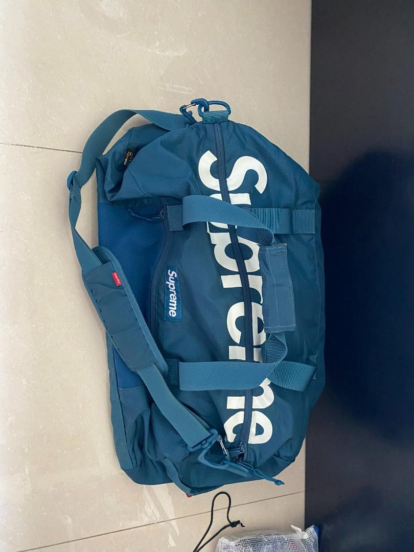 Supreme duffle bag teal top