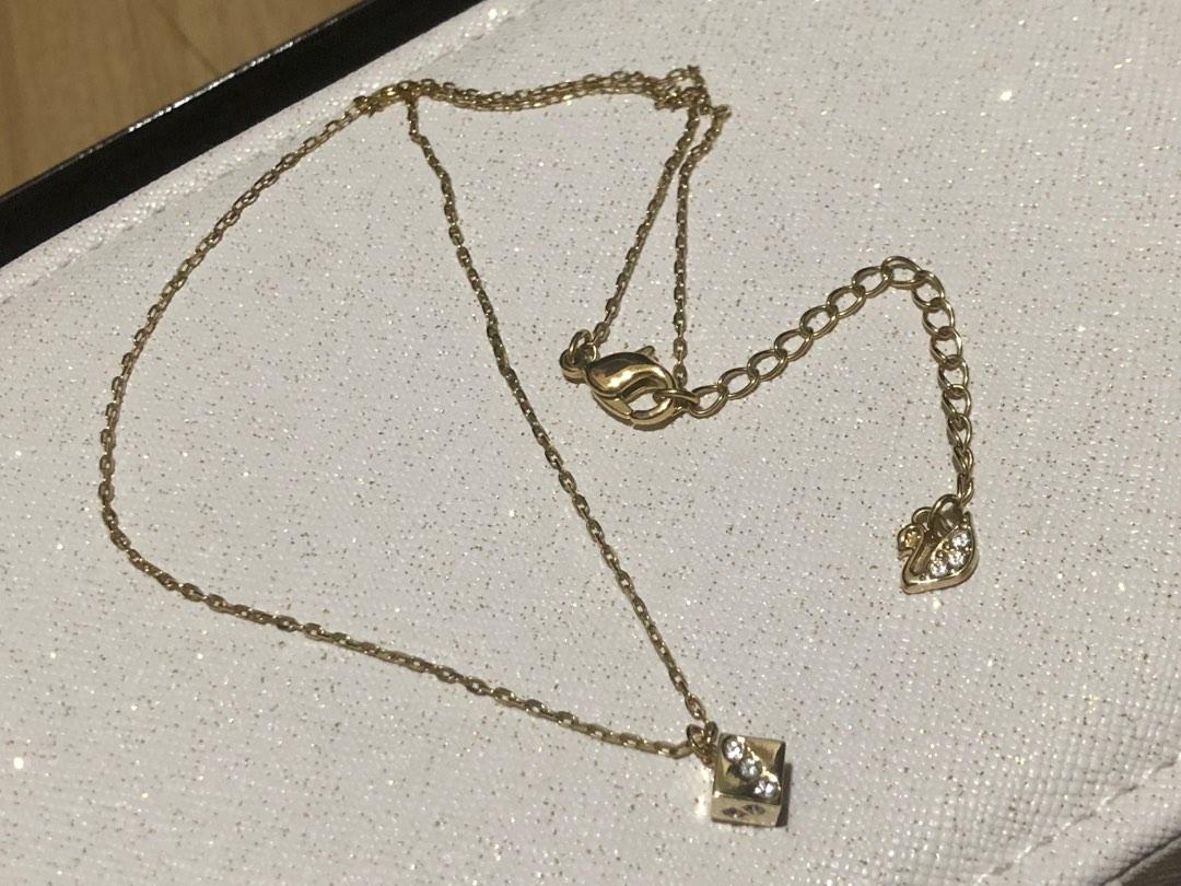 Swarovski dice shop necklace