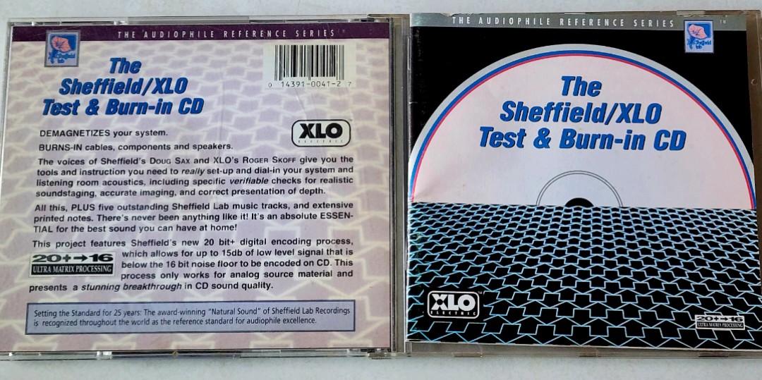 ☆ 【CD The Sheffield/XLO Test u0026 Burn-In CD Sheffield Lab 1994年】116-02304 - CD
