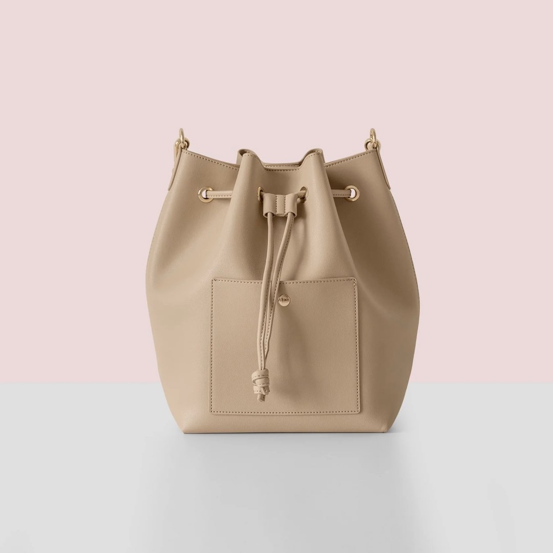 The Sophia Label TSL Carrie Pastel Bucket Bag - #Taupe, Women's Fashion ...