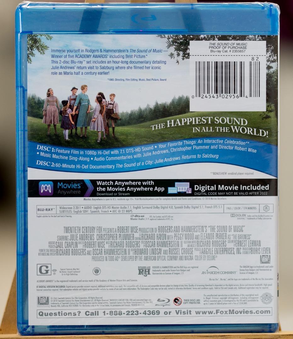 The Sound of Music Bluray (50th Anniversary Edition), Hobbies &