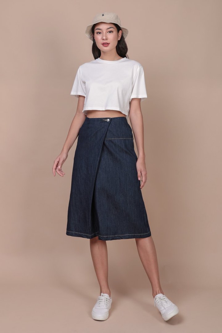 The Tinsel Rack TTR Devin Denim Skirt, Women's Fashion, Bottoms, Skirts