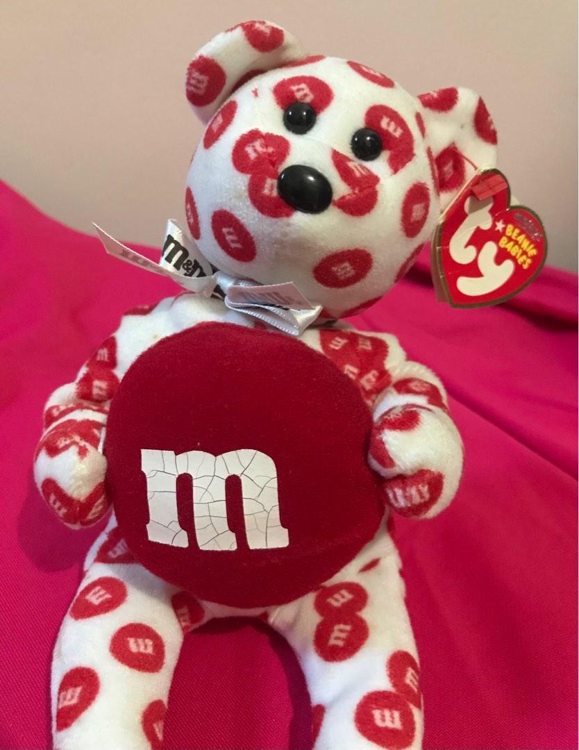 Ty Beanie Babies Red M M s Bear Stuffed Toy Plushie Hobbies