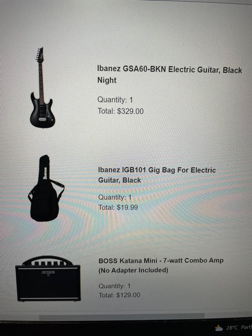 Used electric guitar and amp Hobbies Toys Music Media