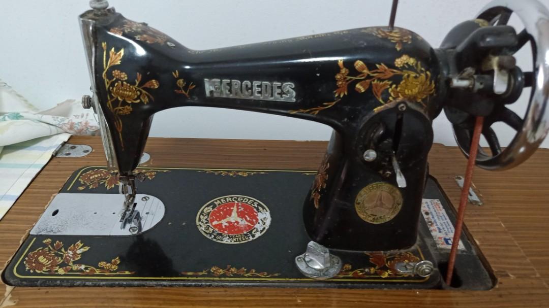 Vintage Mercedes iron sewing machine, Hobbies & Toys, Memorabilia