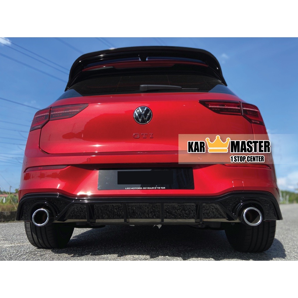 Volkswagen Golf MK8 GTI Rear Diffuser Black, Auto Accessories on Carousell