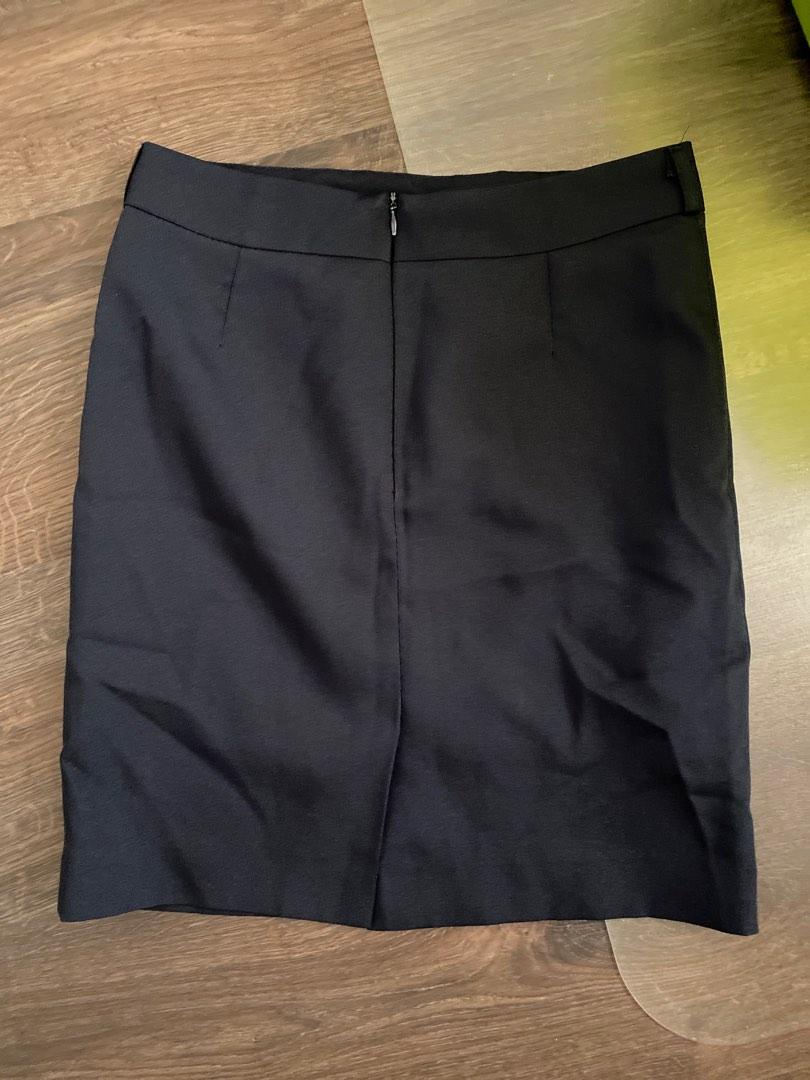XS S Dark navy blue work skirt Women s Fashion Bottoms Skirts on Carousell