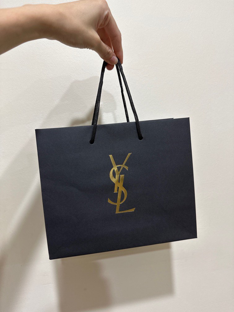 YSL paper bag, Luxury, Bags & Wallets on Carousell