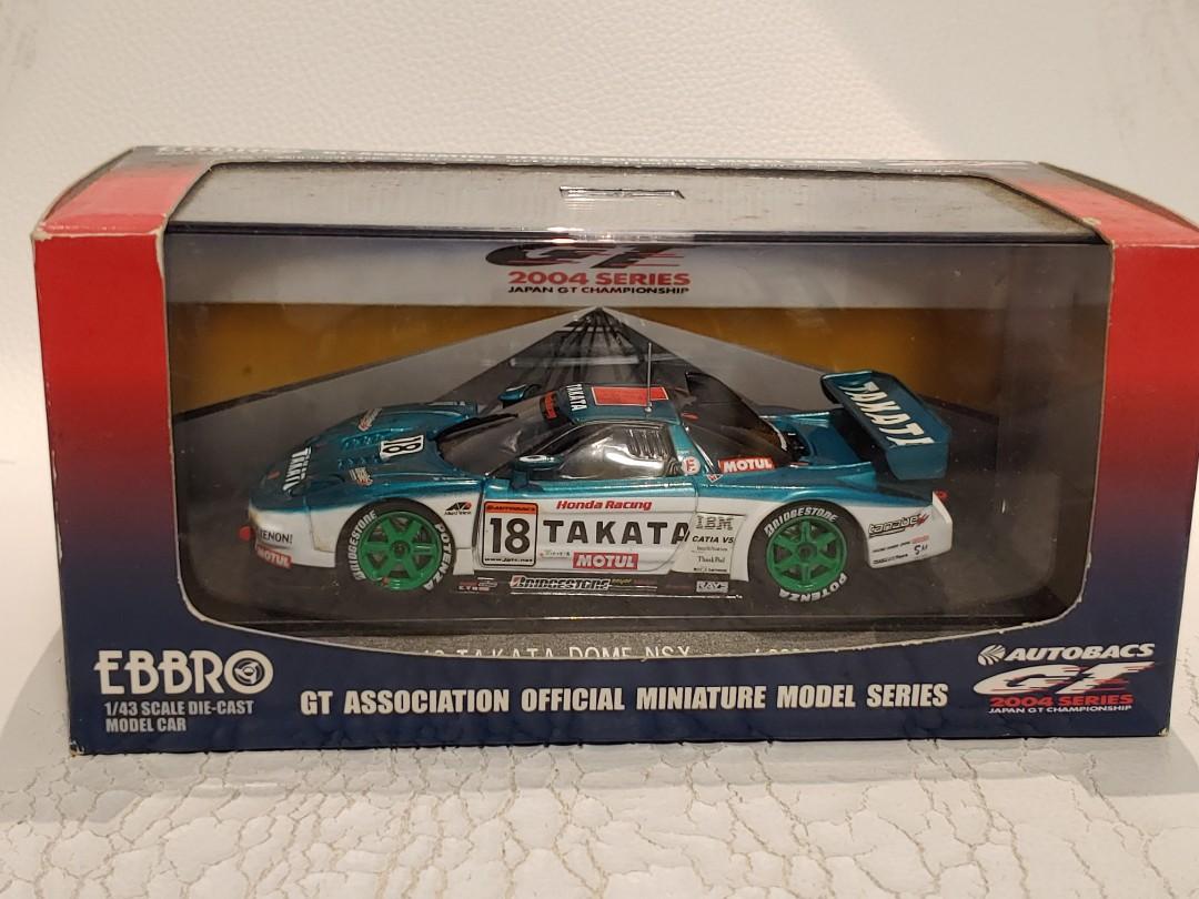 1/43 ebbro honda NSX Takata DOME JGTC 04' diecast 1:43, 興趣及遊戲