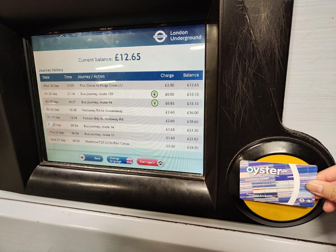 2 Oyster card with credit, Hobbies & Toys, Travel, Travel Essentials