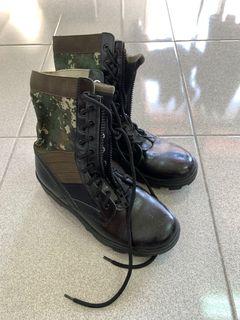 迷彩 軍靴 軍人 靴子 4號