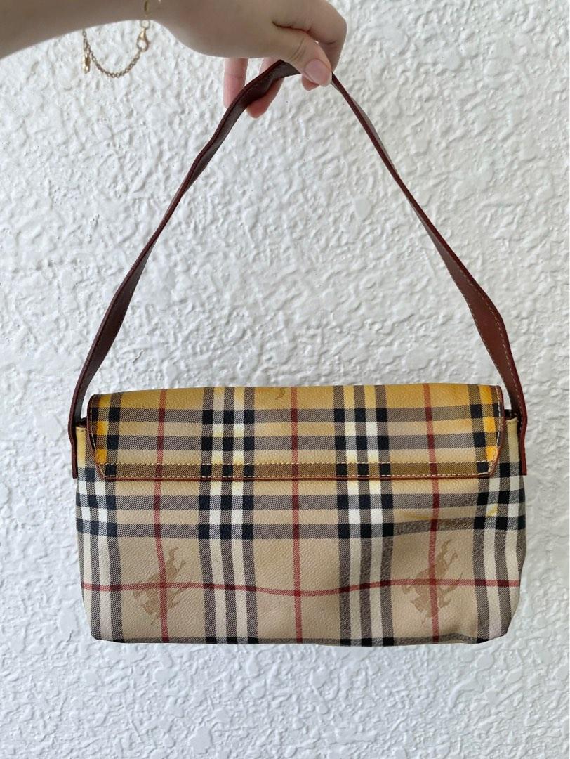 Burberry Nova Check Pochette Baguette Authentic 💯, Luxury, Bags & Wallets  on Carousell