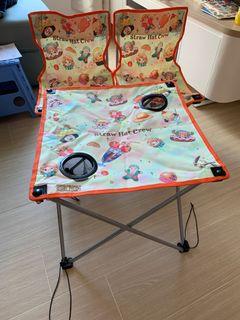 海賊王 One-piece 戶外用 沙灘野餐用 椅子+枱 套裝