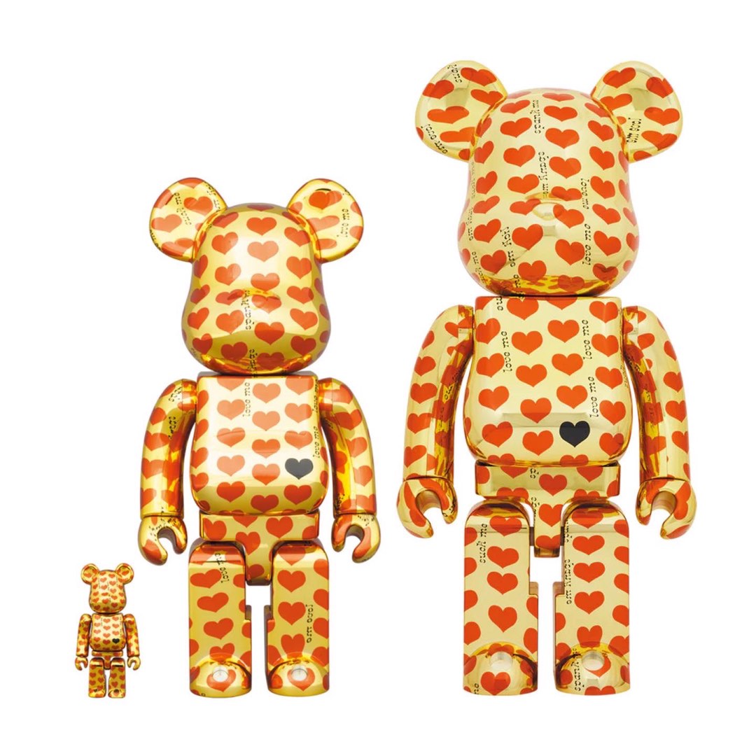 BE@RBRICK Gold Heart hide X JAPAN ベアブリック - キャラクターグッズ