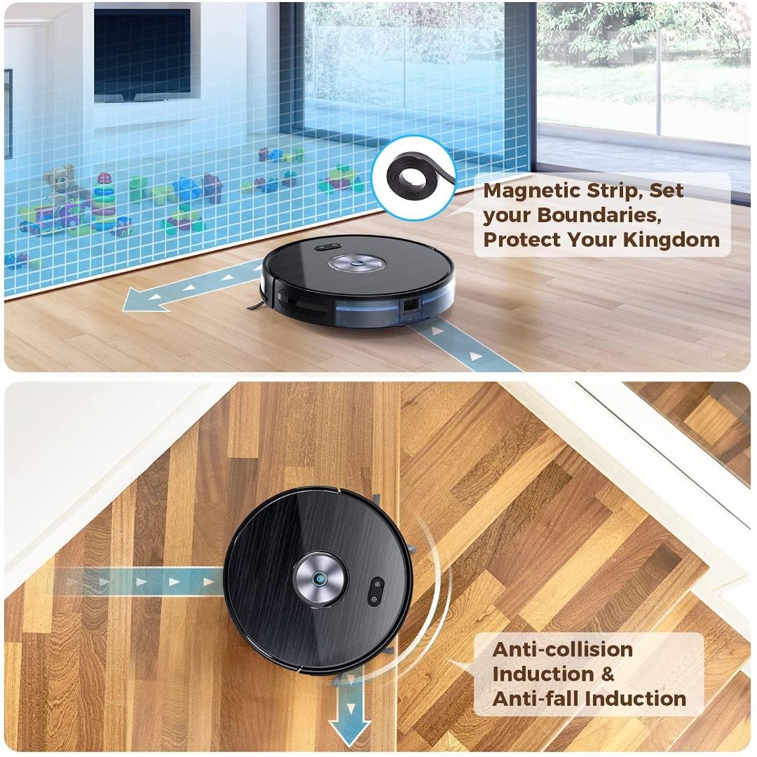 ( Used) G9070 Robot Vacuum Cleaner with mop, 2200Pa Suction with 6