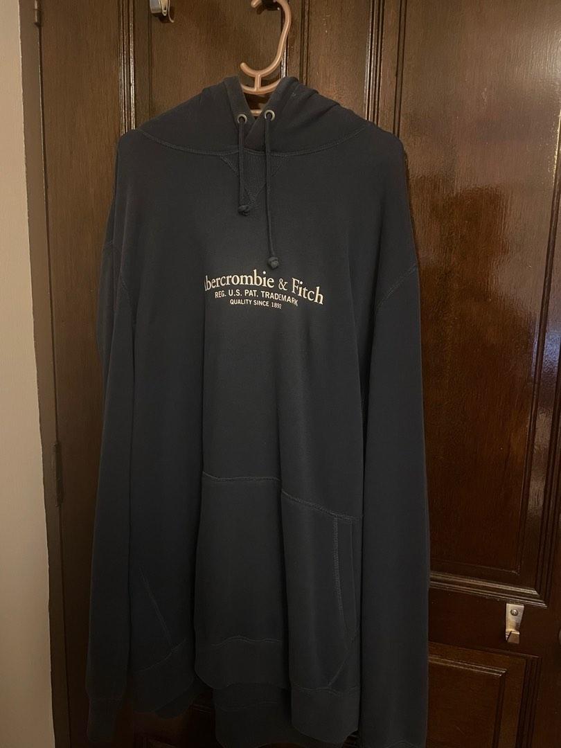 Abercrombie Navy hoodie, Men's Fashion, Tops & Sets, Hoodies on Carousell