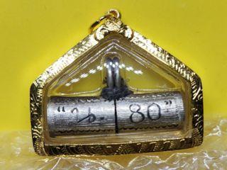AC Nong Silver Narai Takrut with 70% gold casing