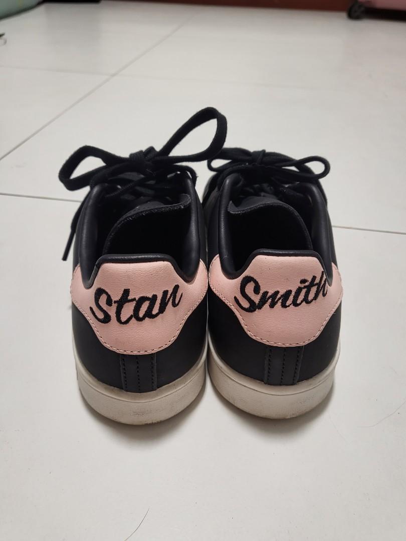 Adidas Stan Smith Black Pink Sneakers Size 37