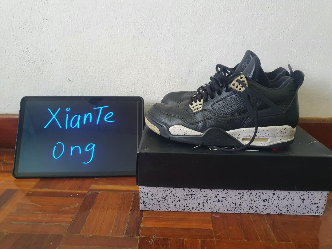 air jordan 4 oreo on foot
