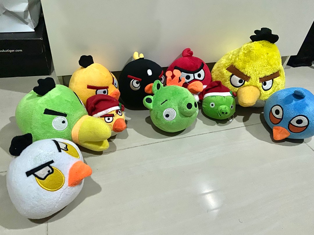 Angry birds shop plush set