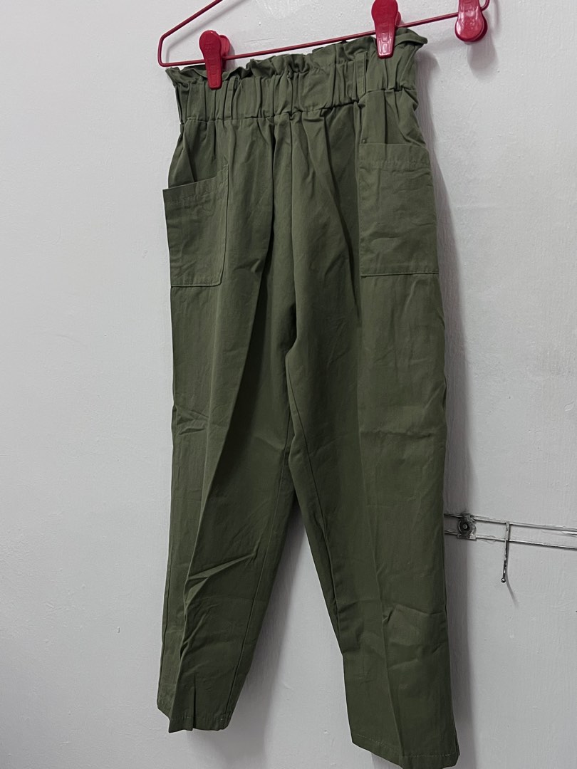 Army Green Pants, Women's Fashion, Bottoms, Other Bottoms on Carousell