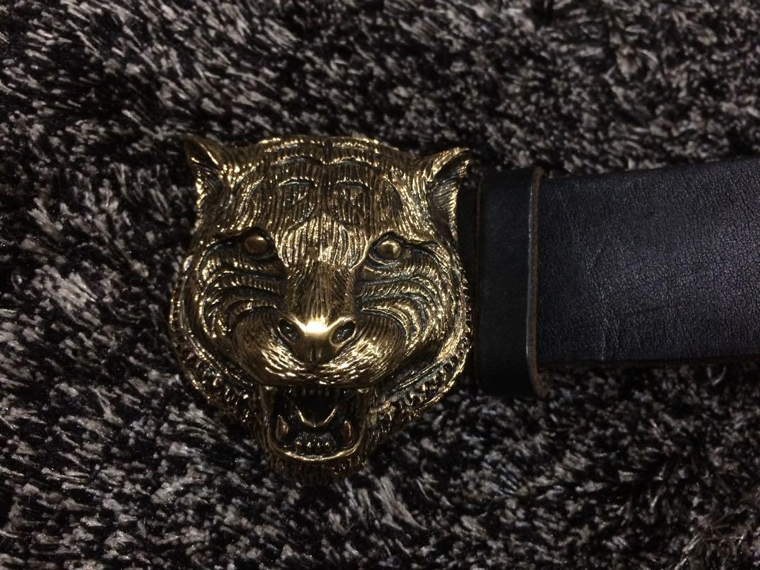 Authentic Gucci belt with iconic tiger head Luxury Accessories on Carousell