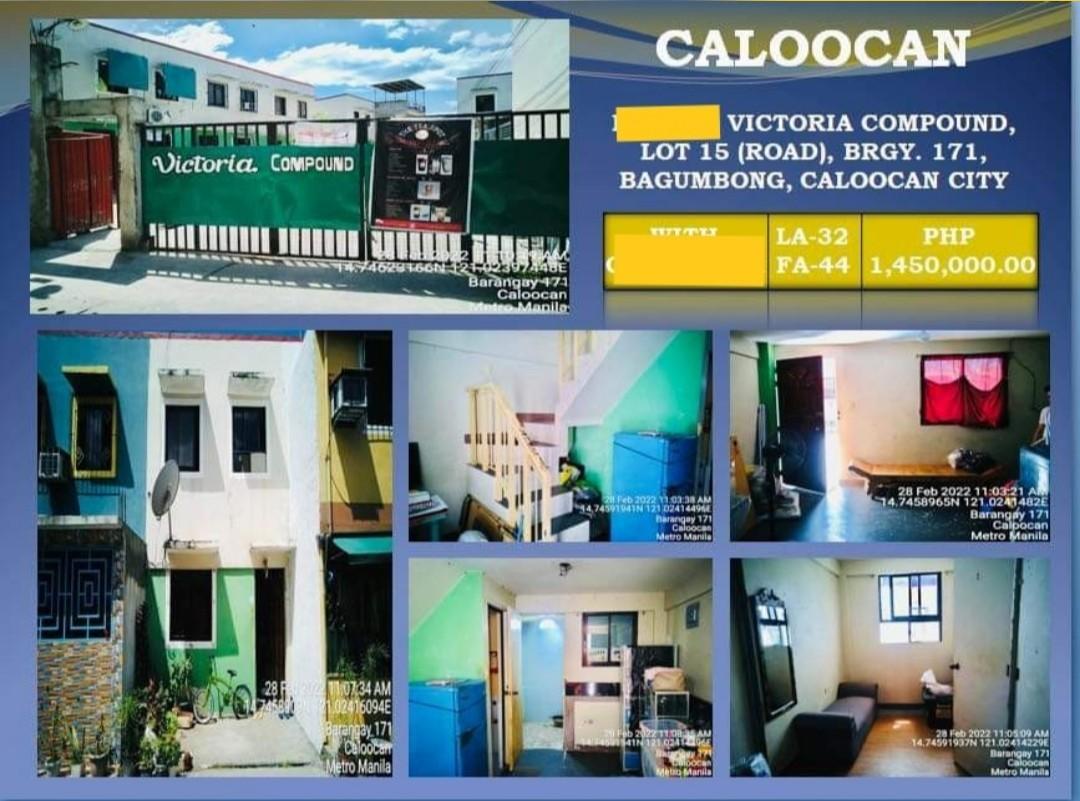 Bagumbong, Caloocan City Foreclosed Townhouse for saleCheaper Price