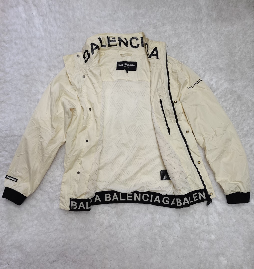balenciaga jacket mens silver