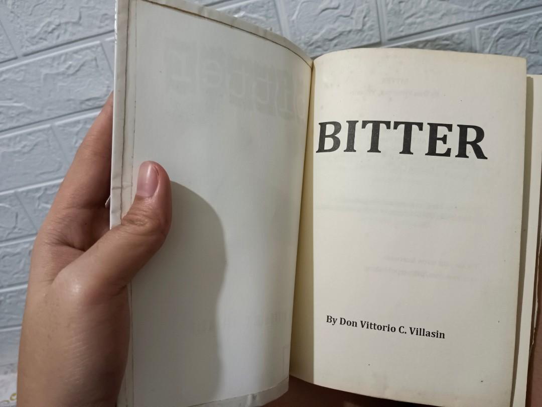 Bitter by Don Villasin (Category: Storybooks) located in Butuan. Submitted by lovethingsandstuffs (Listing ID 1187067574, Image 3). Description: Decluttering from MINDANAO🥰 so please see shipping rates from GogoExpress. LP na po talaga 😭 huwag na po tumawad pls. See more of my listings. MOP: GogoExpress: BPI/GCASH/PayPal ShopeeCheckout: Wala na po. Masyado na malaki ang kaltas ni shopee sa seller plus no pouch provision na po sila. GogoExpress 