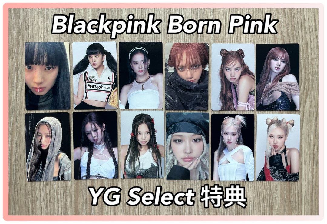 Blackpink小卡- Born Pink YG Select 特典  , 興趣及遊戲, 收藏品及 