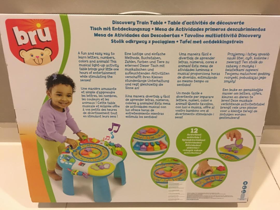 BNIB BRU Activity Table Discovery Train Table Babies Kids Baby Nursery Kids Furniture Kids Tables Chairs on Carousell