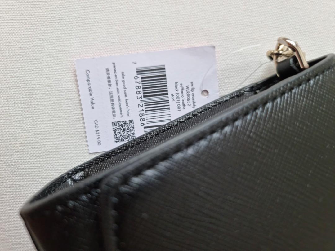 BNWT authentic Kate Spade crossbody leather bag (Category: Luxury Bags & Wallets) located in Quezon City. Submitted by samcas (Listing ID 1187115801, Image 3). Description: brand new with tag orig price is CAD 319 (approx php 13,400) black leather.