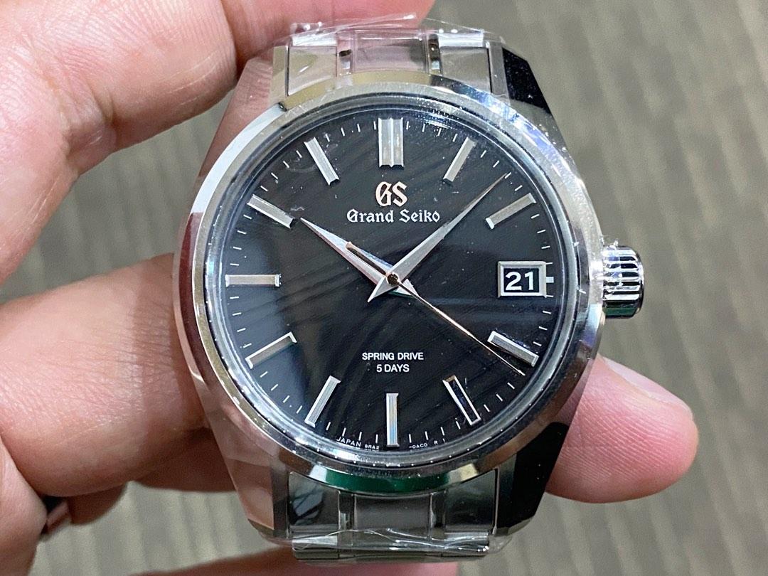 Brand New 2022 Local Grand Seiko GS Black Wood Grain 5 Days Spring Drive  Limited SLGA013, Luxury, Watches on Carousell