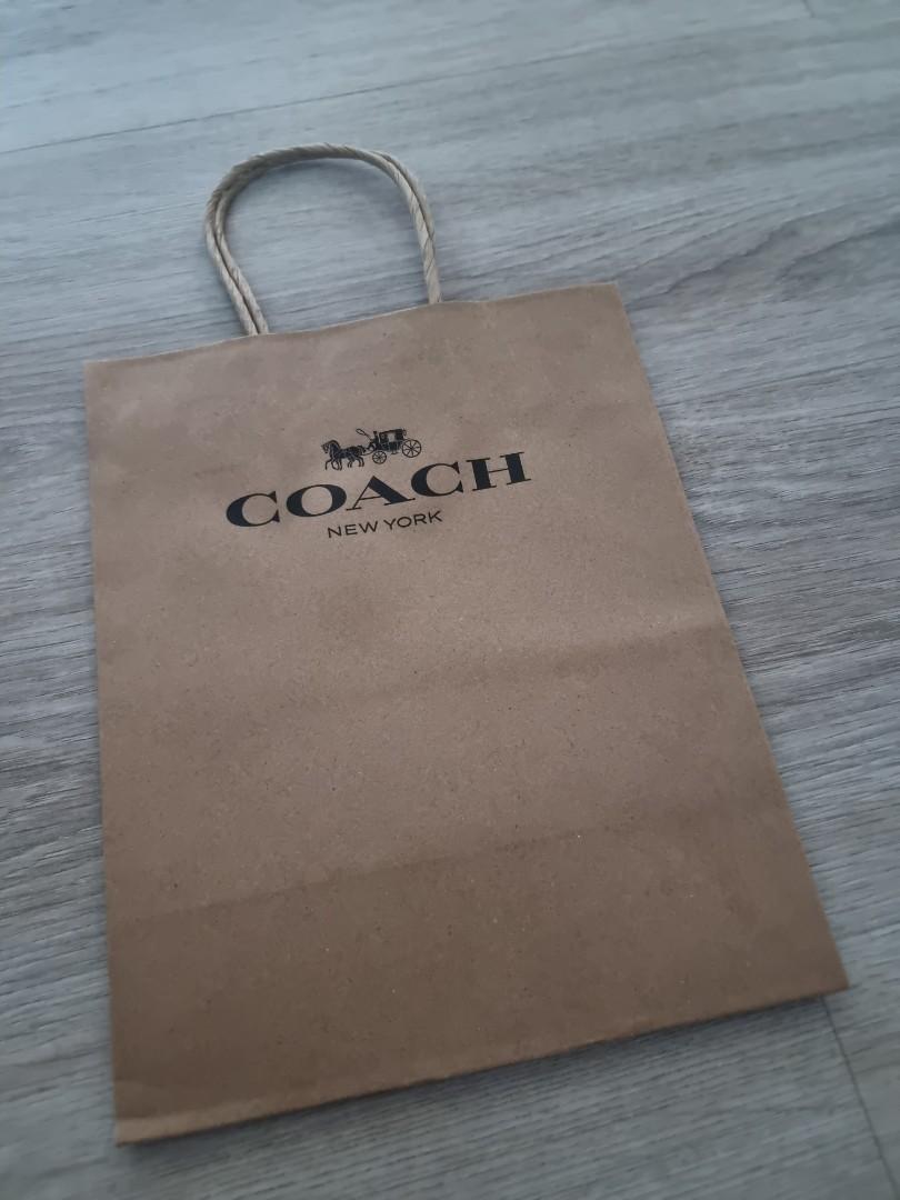Coach paper store bag for sale