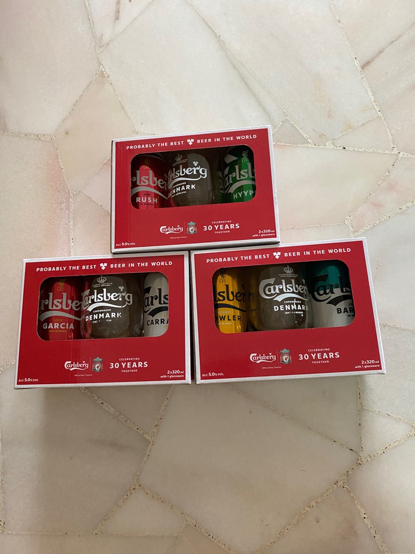 Carlsberg Liverpool FC edition, Food & Drinks, Alcoholic Beverages on Carousell