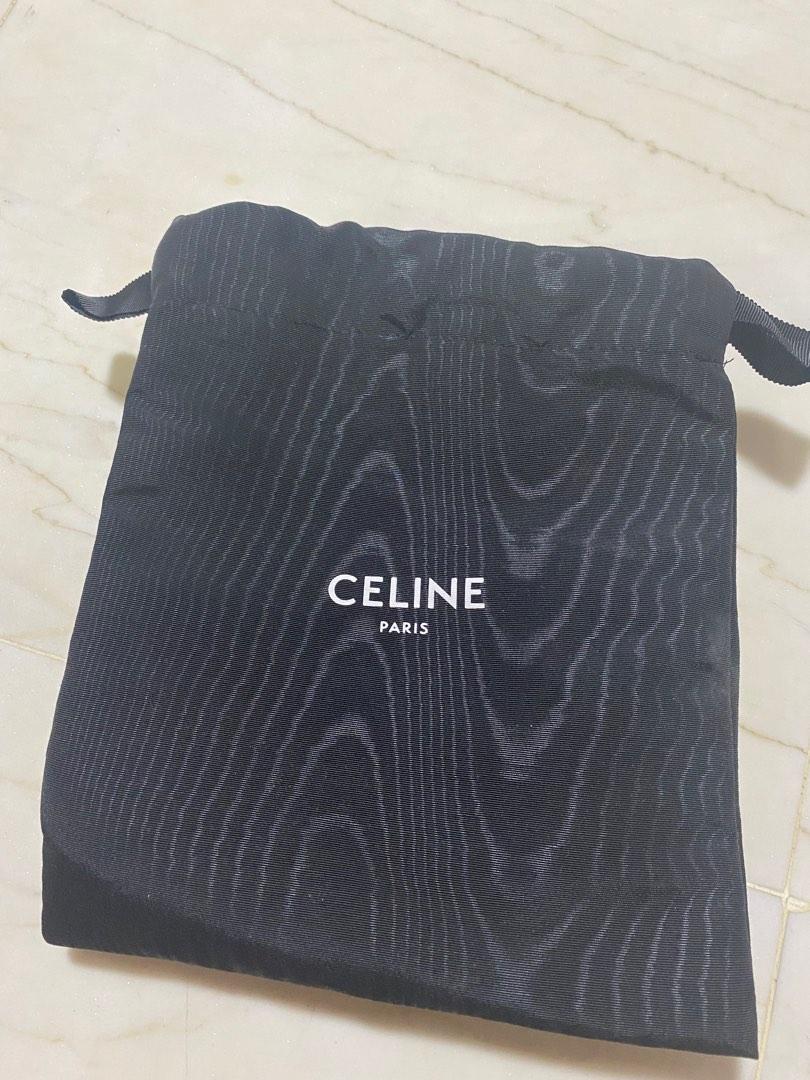 CELINE Triomphe Canvas Lambskin Phone Pouch With Flap Tan 927959