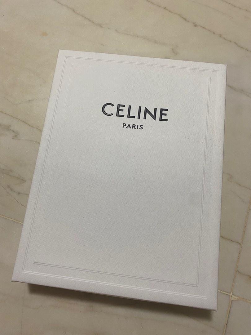 Céline Celine Triomphe Phone Pouch in Brown Tan Canvas and Leather