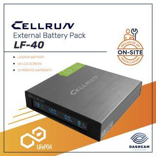 Cellrun External Battery for Dashcam [Made-in-Korea] | LF-40 (4,000mAh) | Compatible with most car cameras | Inclusive of on-site installation
