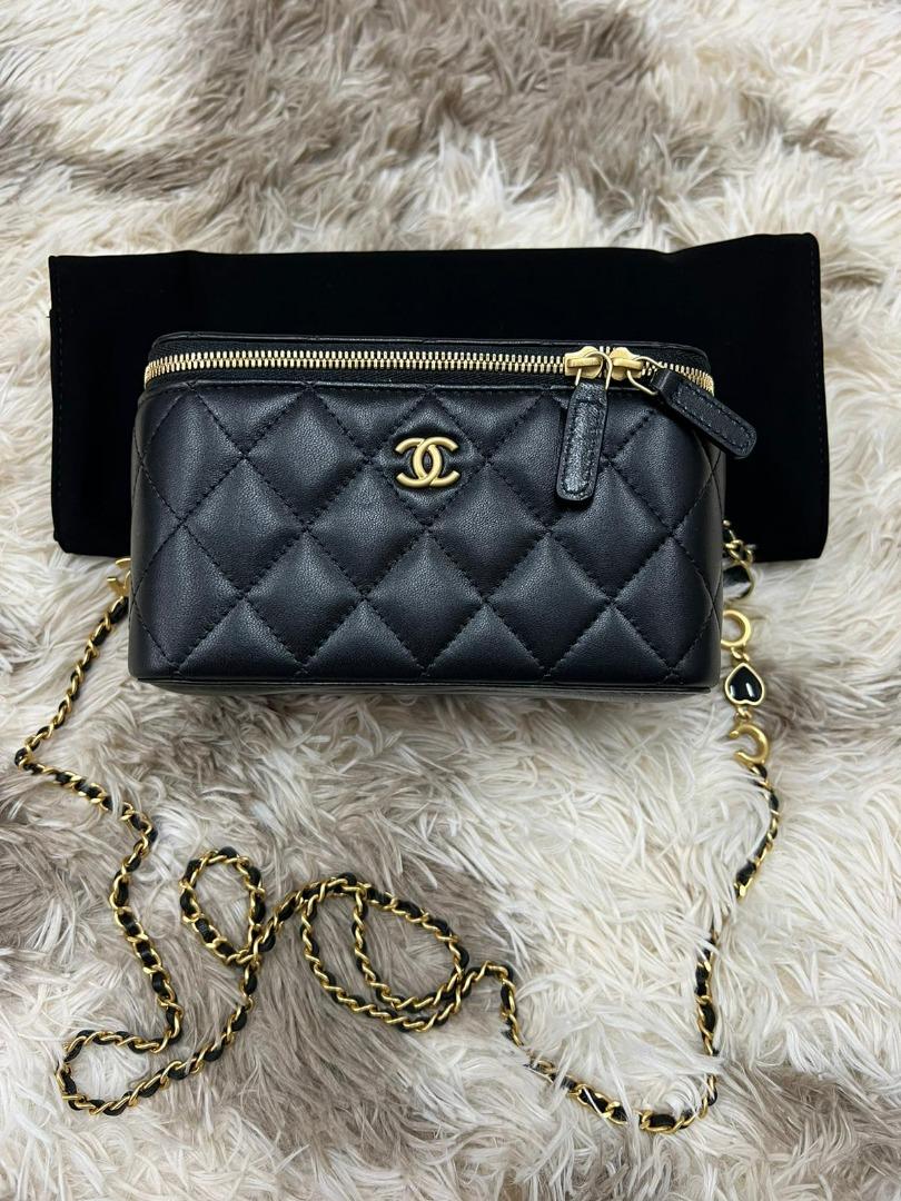CHANEL 22K VANITY COCO CHAIN - BLACK, Luxury, Bags & Wallets on Carousell