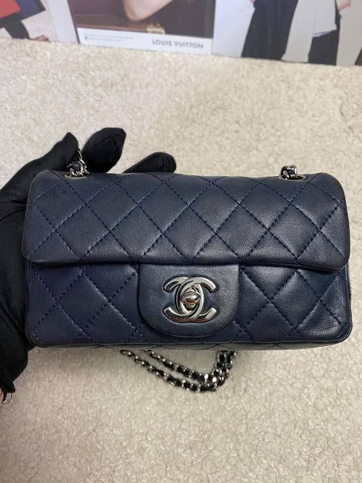 Chanel Classic Extra Mini Rectangular (Category: Luxury Bags & Wallets) located in Manila. Submitted by bagislifeshop (Listing ID 1187251370, Image 2). Description: ▪️Chanel Classic Extra Mini Rectangular ▪️ ☑️in transit to Manila ✅Series 13 ✅Condition: 8.5/10 ✅Colour: Blue in SHW ✅Material: Lambskin Leather ✅Dimensions: 17 x 9.5 x 3.5cm ✅Inclusions: dust bag, authenticity card and hologram sticker intact.