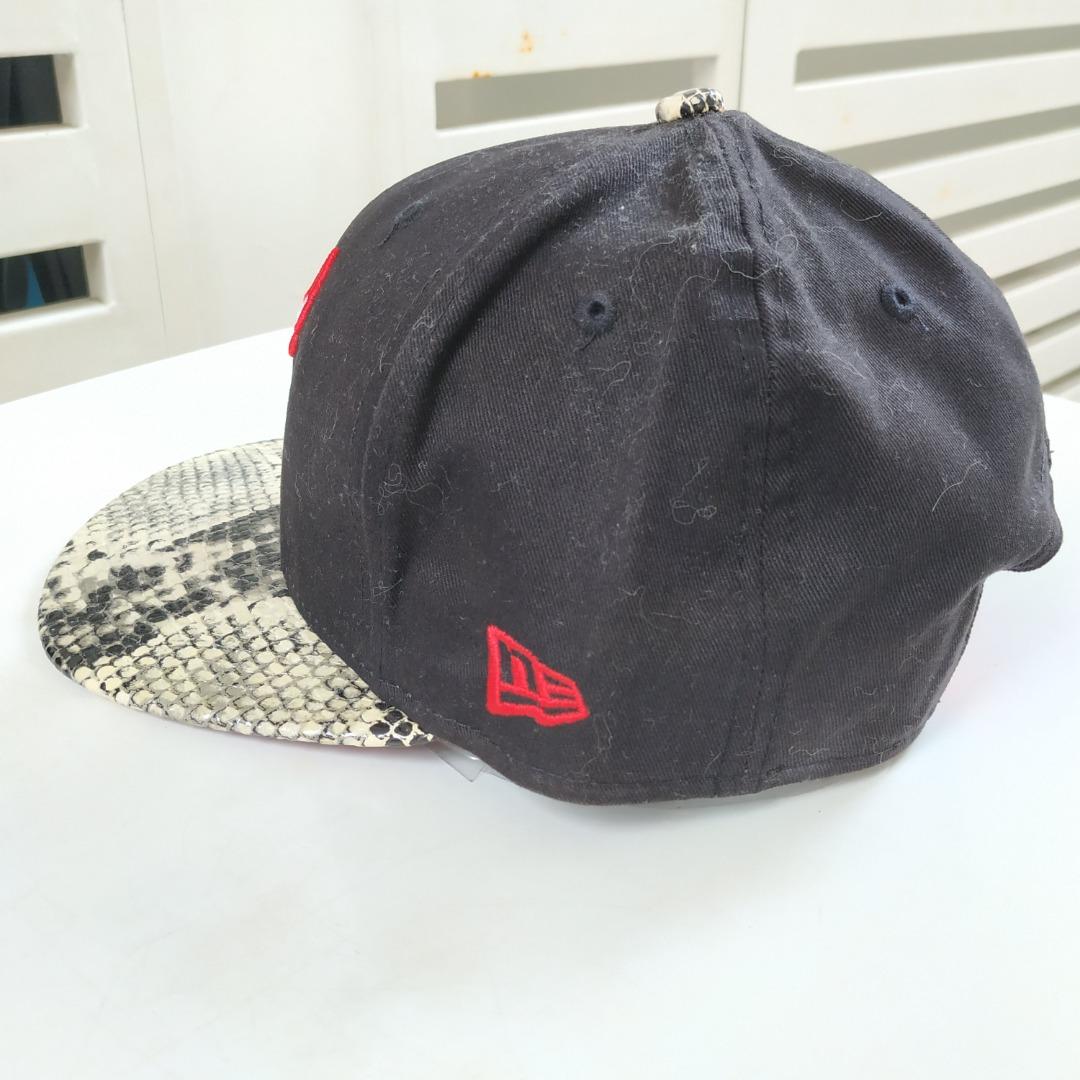CHICAGO BULLS SNAKE BRIM NEW ERA SNAPBACK ADJUSTABLE HAT CAP TOPI