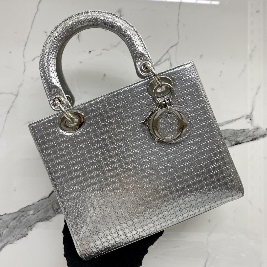 Christian dior top metallic bag
