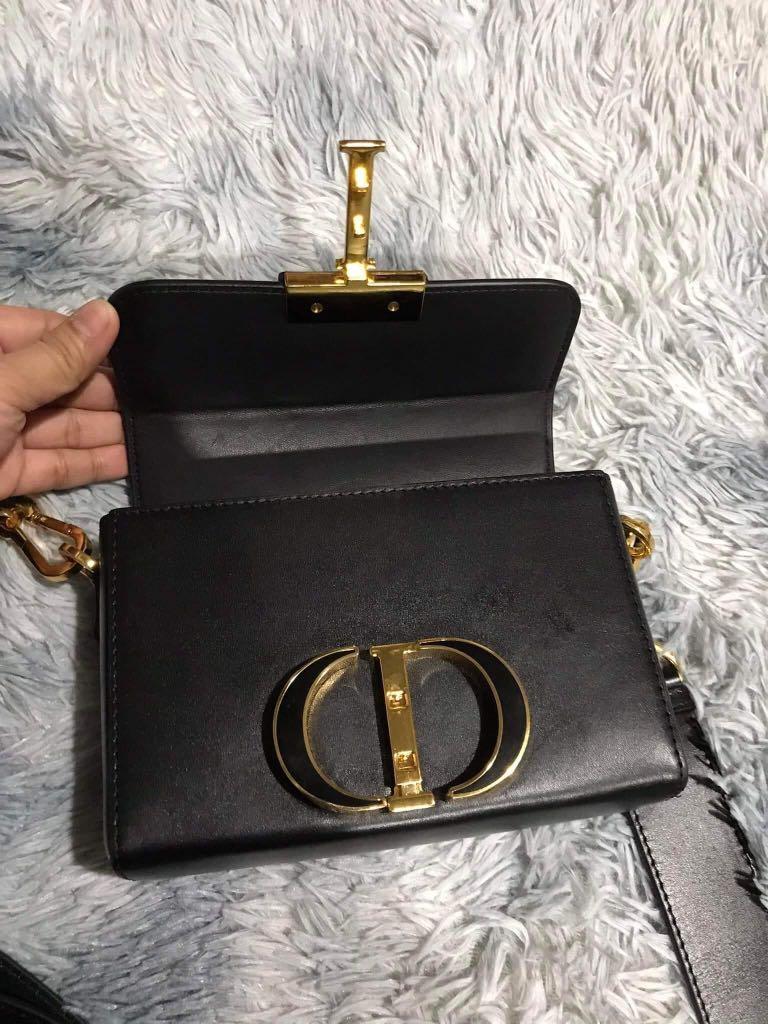 30 montaigne mini bag Dior Black in Plastic - 35767022