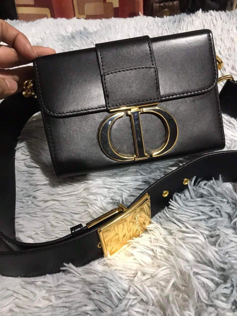 Leather Mini 30 Montaigne Box Bag – LuxUness