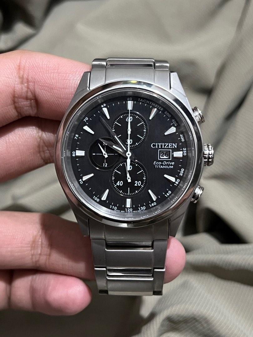 Citizen Eco Drive Solar Chandler Chronograph Super Titanium