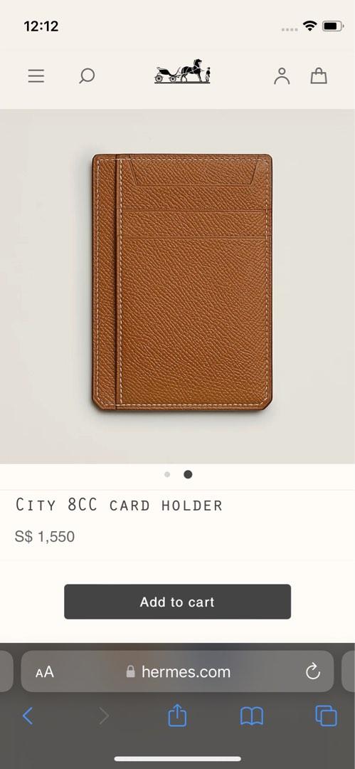 Hermès City 8CC Card Holder