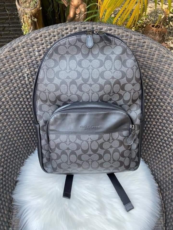 coach houston backpack price Court In Signature Canvas With Bow Print Fit for work and travel (and everything in between) our Houston Flight Bag is in a class of its own Coach Houston Backpack in Signature