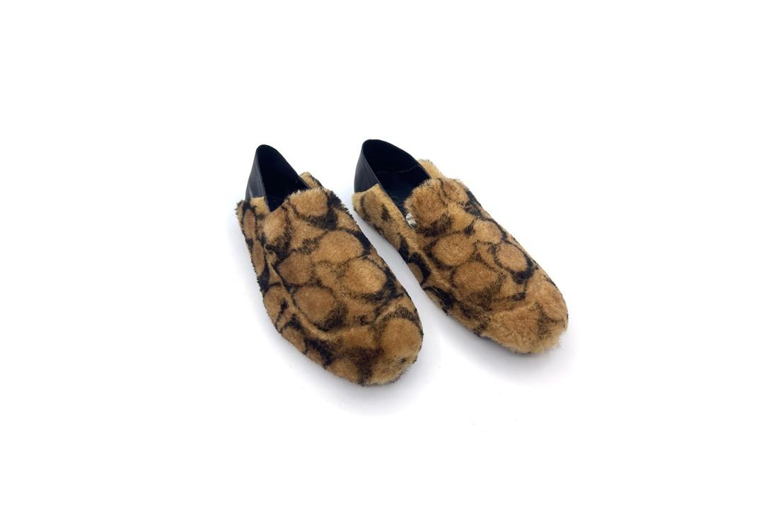 Coach shearling sales slippers
