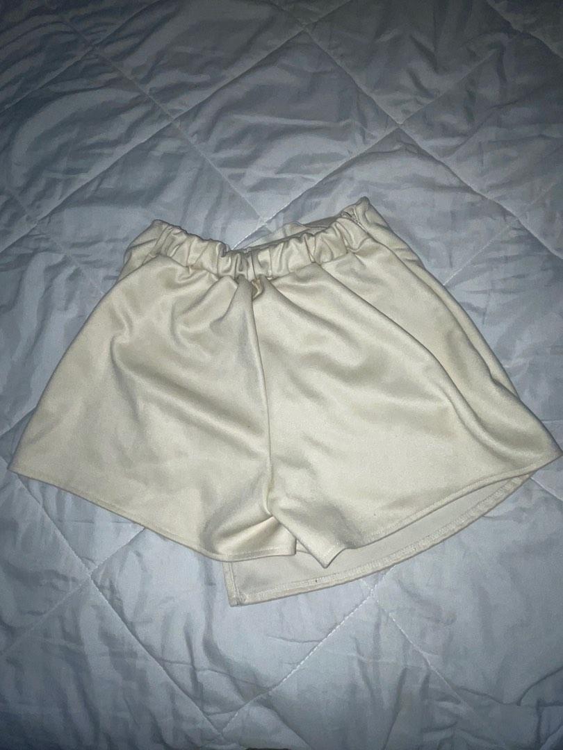 Cream skort, Women's Fashion, Bottoms, Skirts on Carousell