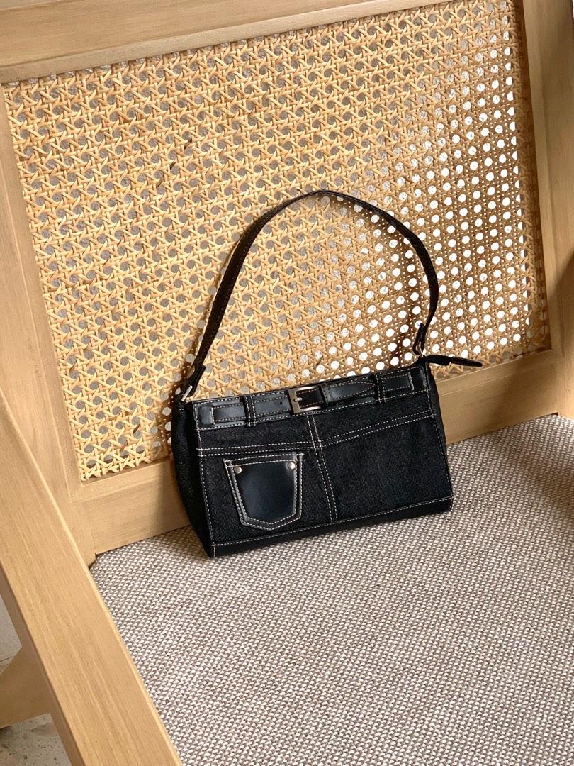 Custom contrast stitch baguette, Luxury, Bags & Wallets on Carousell